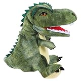 Hohopeti Interaktive Dinosaurier Handpuppe aus Plüsch für Realistische Bewegliche Maulfunktion Fördert Fantasie und Kommunikation Geeignet für Jungen und Mädchen Lernspielzeug