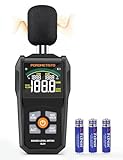 POROMETISTO SL01 Dezibel Messgerät,30-130dB Schallpegelmessgerät,Mit A/C-Gewichtung,Datenspeicherung,Maximum/Minimum),Präzises db Messgerät für Professionelle,Industrie & Privatgebrauch