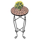 Outdoor Mosaik Pflanzenständer Beistelltisch für Garten Terrasse Dekoration