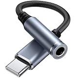 Oumida USB C auf 3,5 mm Buchse, Kopfhörer-Adapter, Type C auf AUX-Audiokabel, kompatibel mit iPhone 16/15/Pro Max/15 Pro/15 Plus Galaxy S25 S24 S23 S22 Google Pixel 8/7 Pad (Schwarz)