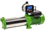 CHM GmbH® Gartenpumpe Edelstahl 2,2 Kw 11 Bar 8600 L/h Kreiselpumpe mit Drucksschalter/Trockenlaufschutz einstellbar