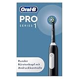 Oral-B Pro Series 1 Elektrische Zahnbürste — Electric Toothbrush, Inkl. 1 Aufsteckbürste und Reiseetui — 3 Putzmodi für Zahnpflege, Zahnbürste Elektrisch, Designed by Braun, Schwarz