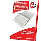 Albyco Laminierfolien, Laminiertaschen - Format A5, 154x216 mm - Dicke 2x125 (250) Mikron - Glänzend - 100 Stück - Transparent