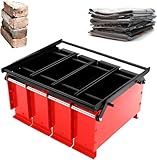 Manuelle Papierziegelmaschine, abnehmbare 4-Fächer-Öko-Kraftstoffpresse für Holzverbrennung, effiziente Zeitungsklumplösung