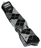 VCA 3 Paar Super warme THERMO Kniestrümpfe mit Karo Muster, Vollfrottee, Gr. 39-42