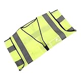 NOLITOY Warnweste mit Taschen Reflektierend Sichere Arbeitsweste Unisex Atmungsaktiv Praktische Sicherheitsweste für Erwachsene Grün für Bau Verkehr Freiwillige