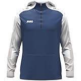 JAKO Kinder Zip-Hoodie Dynamic, Nachtblau/weiß/hellgrau, 128
