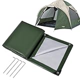 Isolierte Zeltunterlage – Zeltbodenmatte | verdickte isolierte Plane, verdickte thermische Plane, faltbare Zeltplane für den Außenbereich mit Haltbarkeit, Abdruck von Zeltplanen für Camping