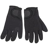 PEPLAYTAL Outdoor Tauchhandschuhe Warmes Kratzfestes Neopren für Damen und Herren Bequeme Flexible wasserdichte Handschuhe zum Tauchen Angeln und Schwimmen Schwarz
