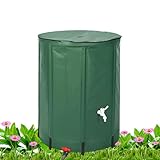 Regenwassersammelfass - 1600g Gallonentank, Wasserauffangbehälter, platzsparendes Aufbewahrungsfass im Freien für Auffangsystem | Innenhof, Gewächshaus, Bauernhof, Camping für Gartenaktivitäten