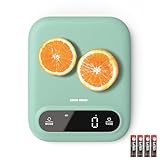 GRAM PRES Digitale Lebensmittelwaage 11lb/0.01oz, Professionelle Küchenwaage Digitales Gewicht in Gramm und Oz zum Abnehmen, Backen und Kochen, LED-Anzeige, mit Tara-Funktion