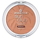 essence sun club matt bronzing powder, Bronzer, Nr. 02, Nude, mattierend, matt, für trockene Haut, für unreine Haut, vegan, ohne Alkohol, ohne Konservierungsstoffe, ohne Parabene, 1er Pack (15g)