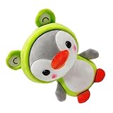 CIYODO Plüsch Pinguin Kuscheltier Weiches Stofftier für Niedliche Grüne Frosch Heimdekoration für Schlafzimmer Sofa Auto Kuscheliges