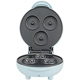 Petra PT4693BLNVDE Mini Bund Kuchenautomat - Nicht haftender Elektrischer Kuchenbäcker, 12.5 cm Platte, 2 Minuten Vorheizen, Einfache Reinigen, Backen Sie Bis Zu 3 Kuchen Auf Einma, 550W, Pastellblau