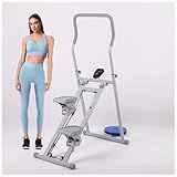 Vertikaler Kletterer multifunktionaler Monitor Treppenstepper für Heim-Fitness-Übungen Faltbarer Cardio-Übungskletterer mit verstellbarem Lenker und Pedalen Trainingsgerät 330lb