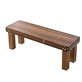 Blumenständer, Stufenweise Große Plattform Robust Und Stabil Rostet Nicht Gestell Aus Massivholz Innenhof Garten Balkon Bodenstehender Fleischiger Blumentopf, Braun, 3 Höhen (Braun 70cmX30cmX36cm)