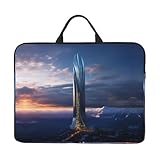 Future Tower of Laptop-Tasche, 35,6 cm, robuste Computer-Tragetasche für die meisten Laptops und iPads, stoßfest, schlanke Hülle