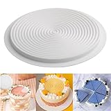 Runde Ripple Silikonform Mousse Kuchen Form Backen Home Party Weihnachten Backen Hochzeit Silikonform für französische Desserts Kuchenmodell für Cupcake Backen