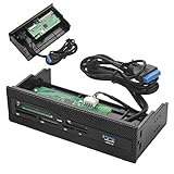 USB 3.0 -Schnittstelle des Vorderkartenlesers für die TF TF M2 SD MS XD CF TF -Karten, Ideal für 5.25 -Zoll -PC -PC, Gibt Mehrere Kartenformate zu