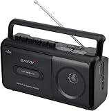 Tragbarer Kassettenplayer Boombox mit AM/FM Radio Stereo, Kassettenrekorder mit Kopfhöreranschluss, batteriebetrieben oder per Netzstecker