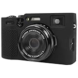 BOVKE Weiche Kameratasche für Fujifilm X100VI Digitalkamera, X100VI Schutzhülle Silikonhülle Gummi Kamerahülle für Fuji X100VI, Schwarz
