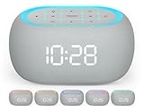 ANJANK Radiowecker mit Bluetooth Lautsprecher, 10W Hi-Fi Dual-Lautsprecher, 7-Farbiges Nachtlicht, Digitaler Wecker mit 8 Wecktönen, 0-100% Display-Dimmer, Wecker für Schlafzimmer und Nachttisch