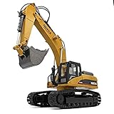 s-idee® 18143 Vollmetall Bagger V4 Version 1:14 23 Kanal mit Rauch und Sound Huina 1580 580 Metallbagger