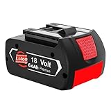 6000mAh Ersatzakku für Bosch 18V Akku Kompatibel mit Bosch Akku GBA BAT618 BAT618G BAT609 BAT609G BAT619 BAT619G BAT610G BAT610 BAT612 BAT622 für kabellose Elektrowerkzeuge