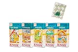 KNOX Weihnachtbäckerei Räucherkerzen - 5er Set Räucherkerzen - Düfte: Zimtsterne, Vanillekipferl, Winterapfel, Pfefferkuchen und Süße Mandeln - Menge: 120 Stück - Made in Germany