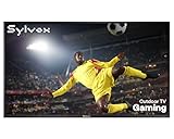 SYLVOX 75' Outdoor Fernseher, 120Hz| 4K Ultra HD | HDR 10 | Dolby Atmos | Google Outdoor TV, WiFi 5G & HDMI 2.1 wetterfest und IP55 wasserdicht TV, 1000 Nits Smart Fernseher für Gaming (Modell 2025)