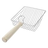 Happyyami Schaufel für Katzenstreu Scoop Katzenhaarentferner Katzenbürste zum Häuten Wurf cat Litter Shovel katzenstreu schippe Haustierkotschaufel Katzenkotsammler Streuschaufel Holz