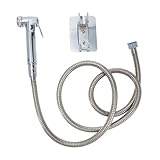 Angoily 1 Satz Duschkopf Bidet Wc-sitz Schlauch Toilettensprüher Maschine Wc-sitz-bidet-sprühgerät Handsprüher Toiletten-bidet Wasserhahn Für Waschbecken Im Badezimmer Halter Kupfer Silver