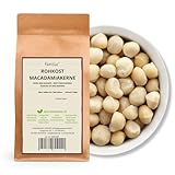 Kamelur 1kg Macadamianüsse natur - ganze Macadamia Nüsse ohne Schale der Klasse 1L Macadamia-Nüsse roh und ungesalzen