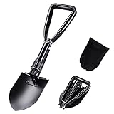 YORFULL Klappspaten, Multifunktions Schaufel zum Schneeschaufeln, Camping Survival, Spaten Garten, Klappschaufel Outdoor, Schaufel mit Aufbewahrungstasche