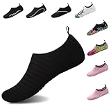 North Bund Herren Wasserschuhe Damen Badeschuhe Aquaschuhe Schwimmschuhe Strandschuhe Barfußschuhe Surfschuhe Schwarz 40/41