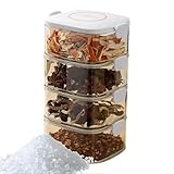 Transparente Gewürzaufbewahrungsgläser - Gewürzbehälter-Rack-Set, Küchengewürzglas Werkzeuge | Transparentes Koch-Organizer-Rack-Set, Skel-Deckel