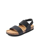 DREAM PAIRS Damen Pantoletten Sandals Riemchensandalen Sommer Strappy Sandal Schwarz SDPW2202W-E Größe 41 (EUR)