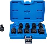 BGS Kraft-Steckschlüssel-Einsatz-Satz Sechskant - 1/2' - SW 10-24 mm