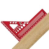 Dreieckslineal für Holzbearbeitung, Dreieckslineal, 3D-Aluminium-Messung, hochpräzises Messwerkzeug, Layout, quadratischer Winkelmesser für Tischler