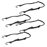 Fahrräder Gepäckspanner Gummiband Seil Band mit Haken Spanngurt Spanngurt Spanngurt für Auto Motorräder 2 Paar Elastische Expander Gepäckgurte Elastische Bungee Cords Fahrradträger Zubehör Multi