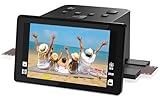 Digitaler Film- und Diascanner mit großem 5-Zoll-LCD-Display, Negativscanner und Dia Scanner zum Digitalisieren, konvertiert 135, 126 KPK, 110 Negative und Super 8-Film in 22 MP JPEG.