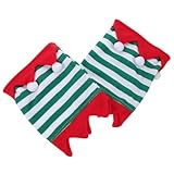 DOITOOL 2 Stück Pferdebeinschoner Gestreift mit Rutschfestem Stehüberzug Atmungsaktive Gamaschen für Festliche Turniere und Reitbeinbandagen Breiter Schutz für Pferdebeine