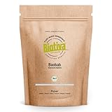Baobab Pulver Bio 100g - Biobaobab in Premium Bio-Qualität - Apotheker-baum - Affenbrotbaum - Adansonia - abgefüllt und kontrolliert in Deutschland - vegan - Biotiva