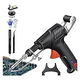 Ayyecoeeye Welder 3-in-1 Handheld Laser Welding Tool, Internally Heated Industrial Soldering Iron Welding Gun Set for Industry Home DIY with Five Volumes Spare Tin Wire (Black)
