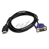 KADSXIYA HDMI-kompatibel zu VGA-Kabel, männlich, Adapter, 1080P, für TV, DVD, Projektor, TV-Box