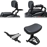XYHZMZ Motorrad Für H&Arley Softail F&atboy 2018–2020 Breakout 2013–2020 Verstellbare Mehrzweck-Fahrer-Beifahrer-Rückenlehne Schwarz