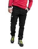 RevolutionRace Herren Nordwand Pants, Hose zum Wandern und für viele Outdoor-Aktivitäten, Black, L