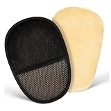 WEKADRIN 2 Stück Kunstfell Auto Waschhandschuhe Kratzfreie Mikrofaser Autowaschhandschuhe Schonende Wachs Handschuhe für Lackpflege und Fahrzeugreinigung