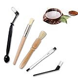 Reinigungspinsel 5 Stück Set Kaffee Pinsel Reinigungspinsel Kaffeevollautomat Reinigungspinsel Siebträger für die Kaffeemühle, Kaffee Werkzeug Kaffeemühle Reinigungsbürste Espressomaschine