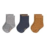 LÄSSIG Unisex Kinder- und Babysocken 3er Set/ Blue Größe 23-26